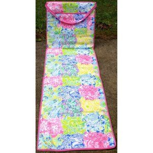 Lilly Pulitzer Pottery Barn Kid Beach Pool Lawn Blanket Chair Mat Pink MultiColr